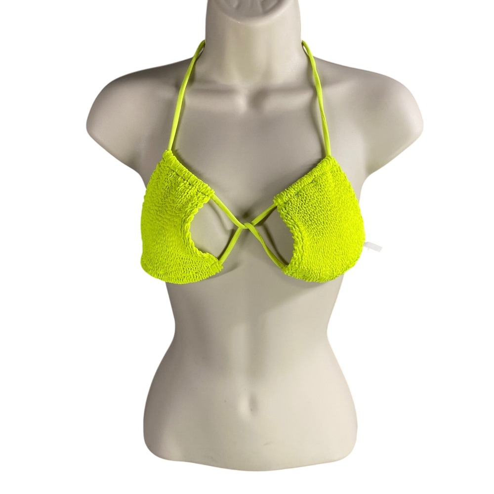 Bond-Eye Australia Bikini Top Womens‎ One Size Crinkle Triangle Beach Swim